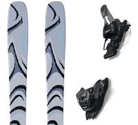 Salomon - Skis freeride - QST 100 Cosmic Sky/Dark Grey 2026 en Bois - Taille 188 cm - Gris Gris 188 cm