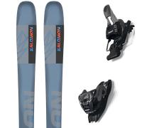 Salomon - Skis freeride - Qst 92 Copen Blue/Yellow 2024 - Taille 160 cm - Bleu Bleu 160 cm