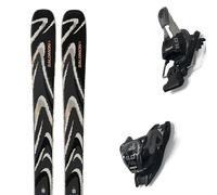 Pack ski." Salomon Qst 94 Black/almond Milk/fusion Coral 26 + Fixations - Mixte - Noir - taille 188 - modèle 2026