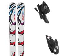 Pack ski de randonnée." Salomon Qst Blank Team White/red/process Blue 26 + Fixations - Enfant - Blanc / Noir / Rouge - taille 152 - modèle 2026