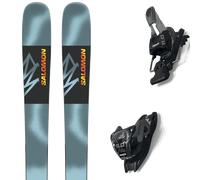 Pack ski." Salomon Qst Spark Aquatic/flame Orange 25 + Fixations - Mixte - Gris / Noir / Bleu - taille 164 - modèle 2025