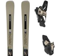 Pack ski." Salomon S/max N›12 + Mi12 Gw Light Bronze Metal/black 26 - Femme - Beige / Noir - taille 169 - modèle 2026