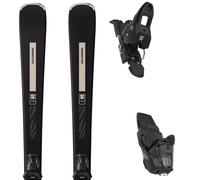 Pack ski." Salomon S/max N°6 Xt + M10 Gw Black/ivory Cream Metal 25 - Femme - Noir / Beige - taille 167 - modèle 2025