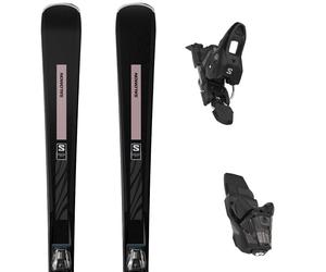 Pack ski." Salomon S/max N°8 + M10 L80 26 - Femme - Noir / Rose - taille 165 - modèle 2026