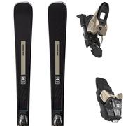Pack ski." Salomon S/max Nø10 + M10 Gw Black/light Bronze Metal 26 - Femme - Noir / Beige - taille 155 - modèle 2026