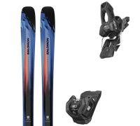Pack ski." Salomon Stance Pro 90 Blue Yonder/nasurtium/black 26 + Fixations - Homme - Bleu / Noir / Orange - taille 168 - modèle 2026