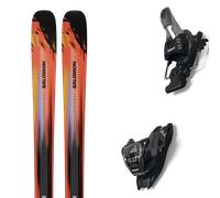 Pack ski." Salomon Stance Pro 96 Violet Tulip/black 26 + Fixations - Homme - Orange / Rouge / Noir - taille 188 - modèle 2026