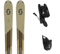 Pack ski." Scott Pure Mission 98ti 25 + Fixations - Homme - Marron / Gris / Noir - taille 184 - modèle 2025