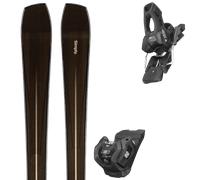 Pack ski." Simply Carver Dark Brown 27 + Fixations - Mixte - Noir - taille 160 - modèle 2027