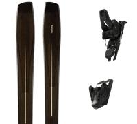 Pack ski." Simply Recreation Dark Brown 25 + Fixations - Mixte - Noir - taille 190 - modèle 2025