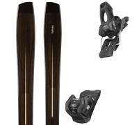 Pack ski." Simply Recreation Dark Brown 27 + Fixations - Mixte - Noir - taille 180 - modèle 2027