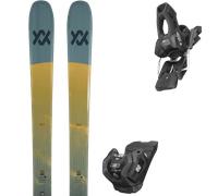 Pack ski." Volkl Blaze 104 Teal 27 + Fixations - Homme - Bleu / Jaune - taille 172 - modèle 2027