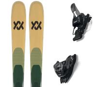 Pack ski." Volkl Blaze 82 Beige 25 + Fixations - Homme - Beige / Vert - taille 166 - modèle 2025