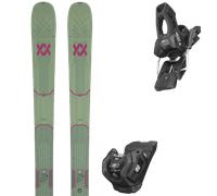 Pack ski." Volkl Mantra 102 Design 27 + Fixations - Homme - Noir / Vert - taille 191 - modèle 2027