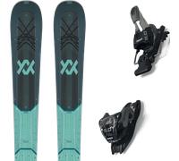 Pack ski." Volkl Mantra 84 W Turquoise/black 26 + Fixations - Femme - Noir / Bleu - taille 163 - modèle 2026