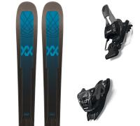 Pack ski." Volkl Mantra 88 Black/teal 25 + Fixations - Homme - Noir / Bleu - taille 163 - modèle 2025