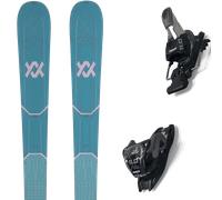 Pack ski." Volkl Mantra 88 W Light Blue/white 27 + Fixations - Femme - Bleu / Gris - taille 156 - modèle 2027