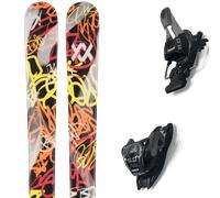 Pack ski." Volkl Revolt 81 Black/orange/yellow 25 + Fixations - Homme - Noir / Orange / Jaune - taille 158 - modèle 2025