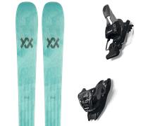 Pack ski." Volkl Secret 96 Light Teal 25 + Fixations - Femme - Vert / Bleu - taille 170 - modèle 2025