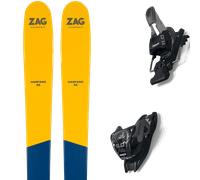 Pack ski de randonnée." Zag H96 24 + Fixations - Homme - Jaune / Bleu - taille 182 - modèle 2024