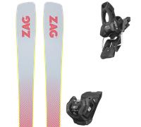 Pack ski." Zag Mata 90 White/red 26 + Fixations - Mixte - Blanc / Rouge - taille 183 - modèle 2026