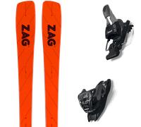 Pack ski." Zag Mata Red 27 + Fixations - Mixte - Rouge - taille 183 - modèle 2027