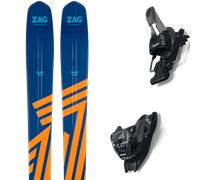 Pack ski de randonnée." Zag Slap 104 24 + Fixations - Homme - Bleu / Orange - taille 170 - modèle 2024