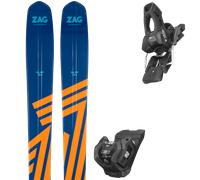 Pack ski de randonnée." Zag Slap 104 24 + Fixations - Homme - Bleu / Orange - taille 170 - modèle 2024