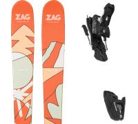 Pack ski." Zag Slap Jr Multi 26 + Fixations - Enfant - Multicolore - taille 157 - modèle 2026