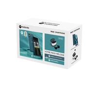 Pack Smartphone Motorola Moto G06 Power 6.88" Double nano SIM 256 Go Bleu + Ecouteurs Motorola Buds 2 Carbon Blanc et Noir