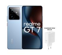 PACK SMARTPHONE REALME GT7 6,78 5G NANO SIM 512 GO BLEU AVEC CHARGEUR REALME 120 W
