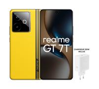 Pack Smartphone Realme GT7T 5G 512Go Jaune avec Chargeur Realme 120W