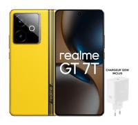 PACK SMARTPHONE REALME GT7T 6,8 5G DOUBLE NANO SIM 512 GO JAUNE AVEC CHARGEUR REALME 120 W