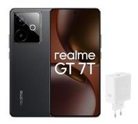 Pack Smartphone Realme GT7T 6,8" 5G Double nano SIM 512 Go Noir avec chargeur Realme 120 W IceSense Black E