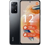 Pack Smartphone Xiaomi Redmi Note 12 Pro 6,67" Double nano SIM 128 Go Gris + Ecouteurs Redmi Buds 4 Lite Noir