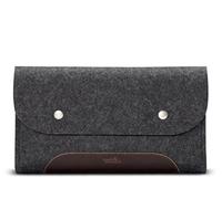 Pack & Smooch Pochette Câbles Cuir & Feutre pour Accessoires | 100% Laine mérinos & Cuir tanné végétal | Organiseur Câbles | Fait Main Allemagne