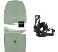 Pack snowboard." Amplid Kill Switch 25 + Fixations - Mixte - Vert / Blanc - taille 158 - modèle 2025