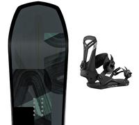 Pack snowboard." Amplid Singular 26 + Fixations - Mixte - Vert / Bleu / Gris - taille 158 - modèle 2026