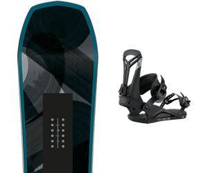 Pack snowboard." Amplid Singular Twin 26 + Fixations - Mixte - Vert / Bleu / Noir - taille 151 - modèle 2026