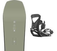Pack snowboard." Amplid Soulmate Khaki 26 + Fixations - Mixte - Vert - taille 153 - modèle 2026