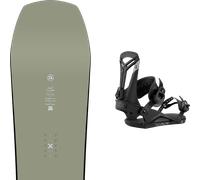 Pack snowboard." Amplid Soulmate Khaki 26 + Fixations - Mixte - Vert - taille 161 - modèle 2026
