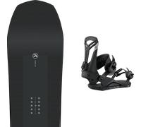 Pack snowboard." Amplid Souly Grail White/black 26 + Fixations - Mixte - Noir - taille 162 - modèle 2026