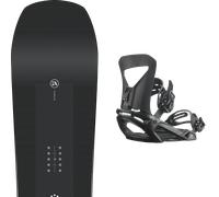 Pack snowboard." Amplid Time Machine White/black 26 + Fixations - Mixte - Noir - taille 160 - modèle 2026