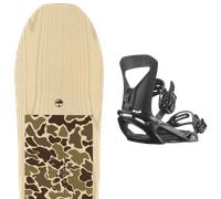 Pack snowboard." Arbor Carter 25 + Fixations - Homme - Beige / Marron - taille 155 - modèle 2025