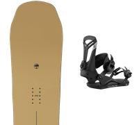 Pack snowboard." Arbor Element Decon Rocker Sand 26 + Fixations - Homme - Marron - taille 156 - modèle 2026