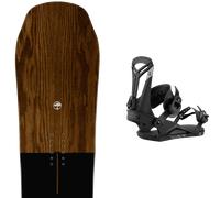 Pack snowboard." Arbor Element Rocker Wood/black 26 + Fixations - Homme - Marron - taille 156 - modèle 2026