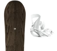 Pack snowboard." Arbor Mantra Wood/gold 26 + Fixations - Femme - Marron - taille 144 - modèle 2026