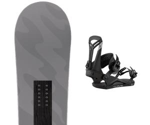 Pack snowboard." Arbor Metal Machine 25 + Fixations - Homme - Gris - taille 153 - modèle 2025