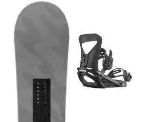 Pack snowboard." Arbor Metal Machine 25 + Fixations - Homme - Gris - taille 156 - modèle 2025
