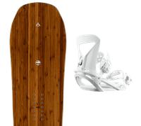 Pack snowboard." Arbor Swoon 25 + Fixations - Femme - Marron - taille 147 - modèle 2025